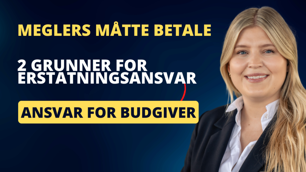 Meglers erstatningsansvar overfor budgiver