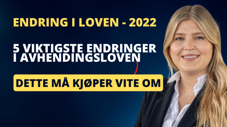 Ny avhendingslov - endringer for kjøper