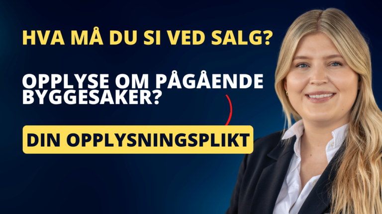 Selgers opplysningsplikt