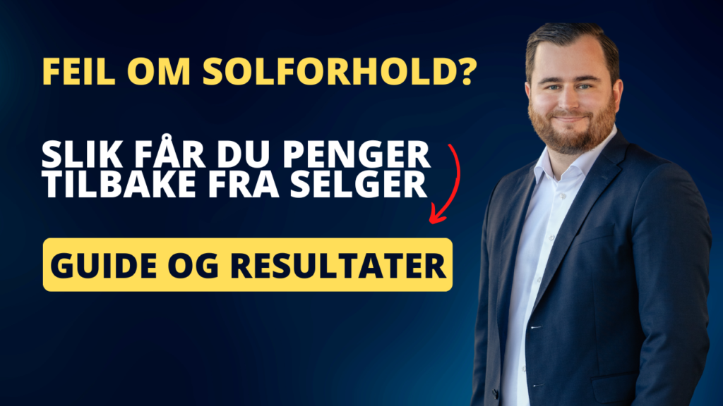 Solforhold mangel ved bolig prisavslag