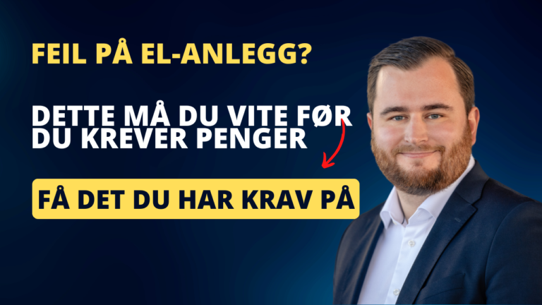 Feil på elektrisk anlegg